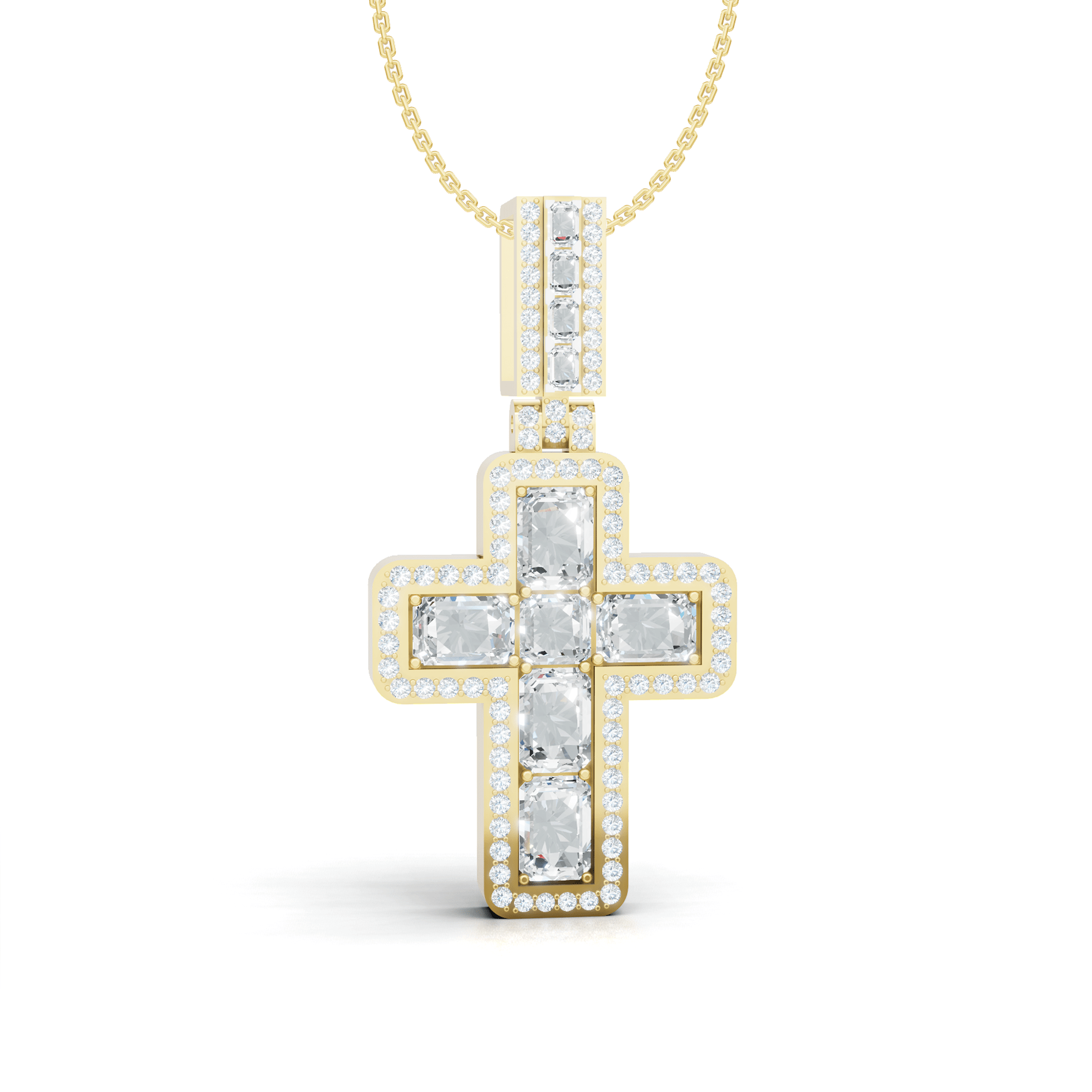 Emerald Cross Pendant