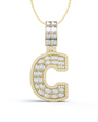 Diamond Initial C Pendant