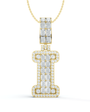 Luxury Diamond Letter I Pendant