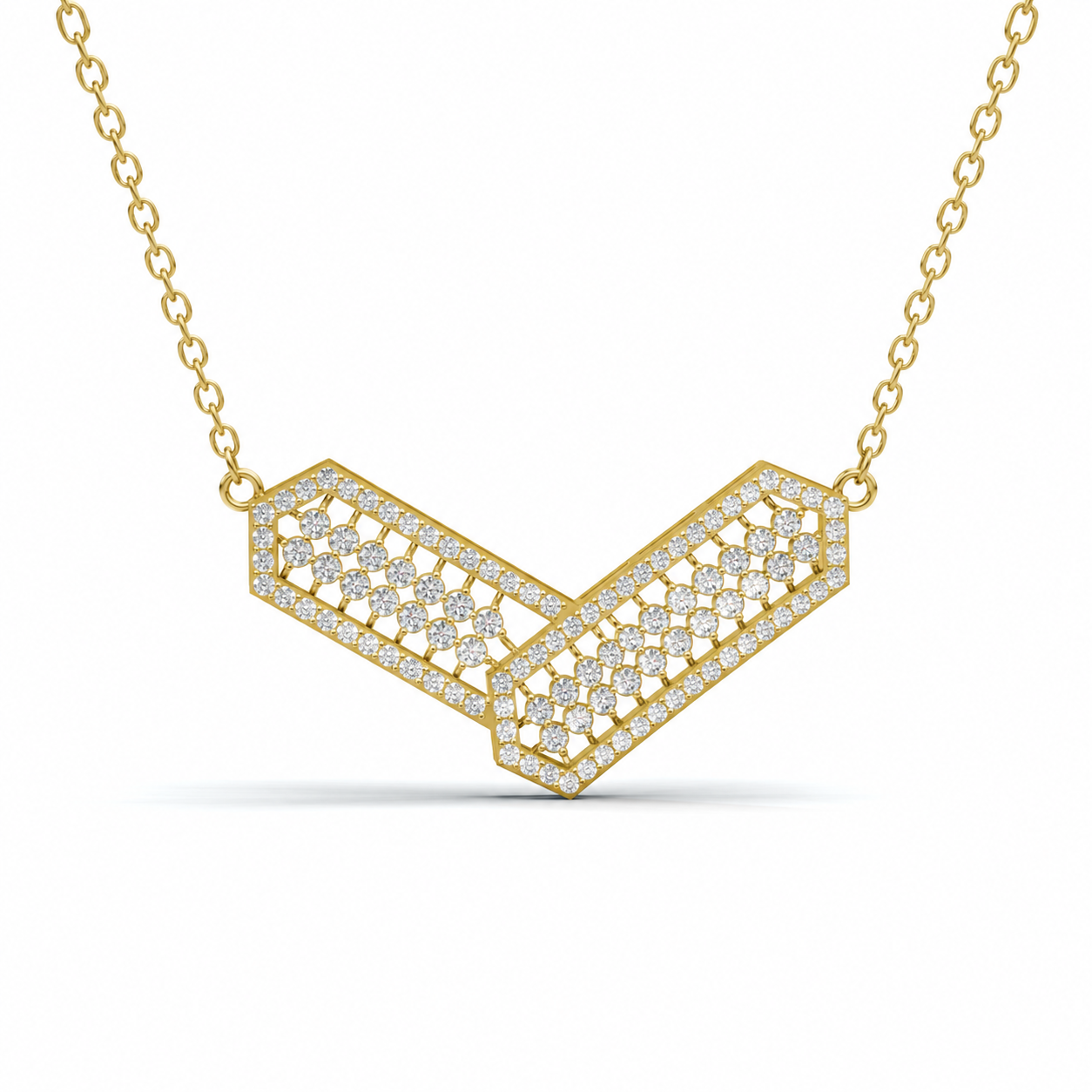 Chevron Diamond Pendant