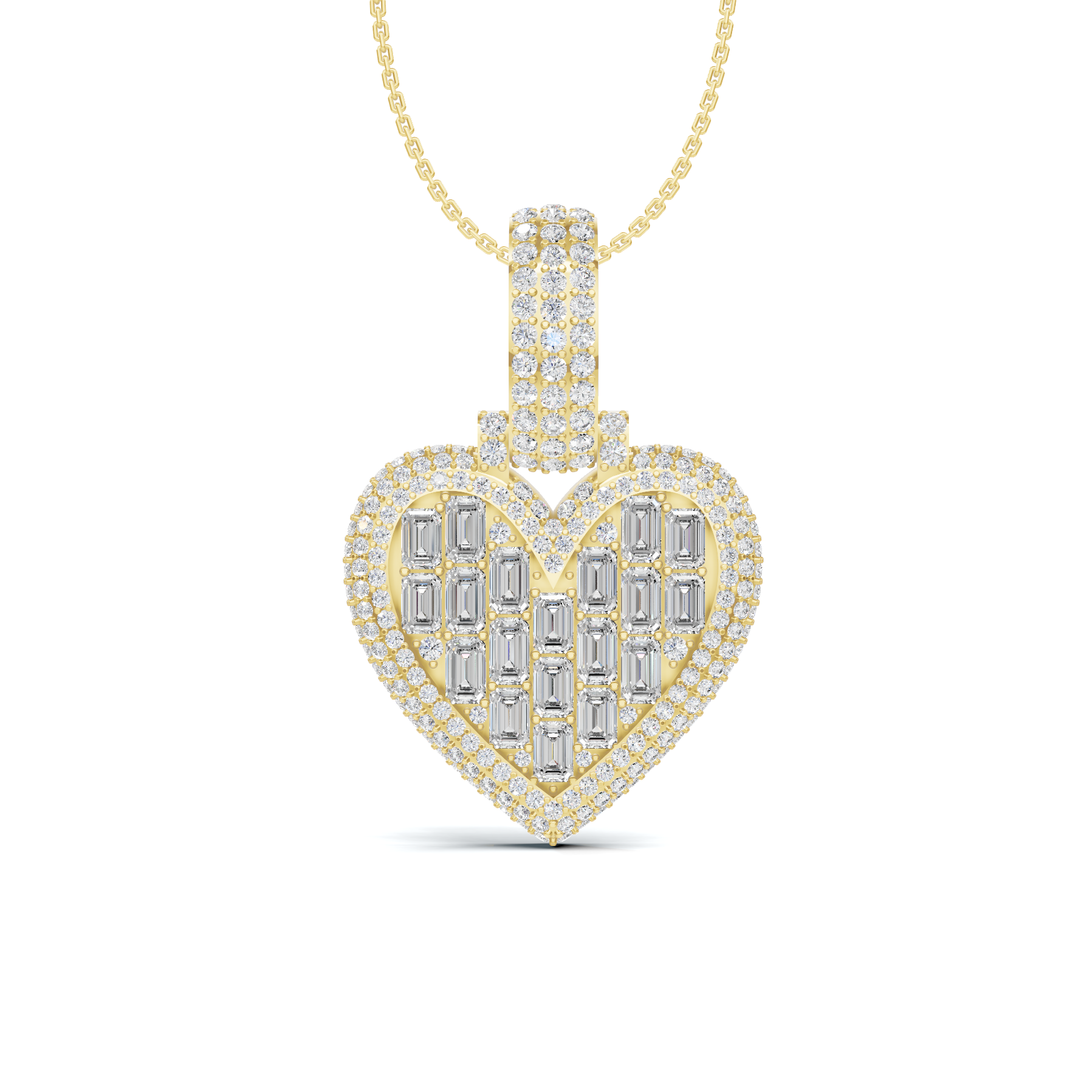 Iced Heart Pendant