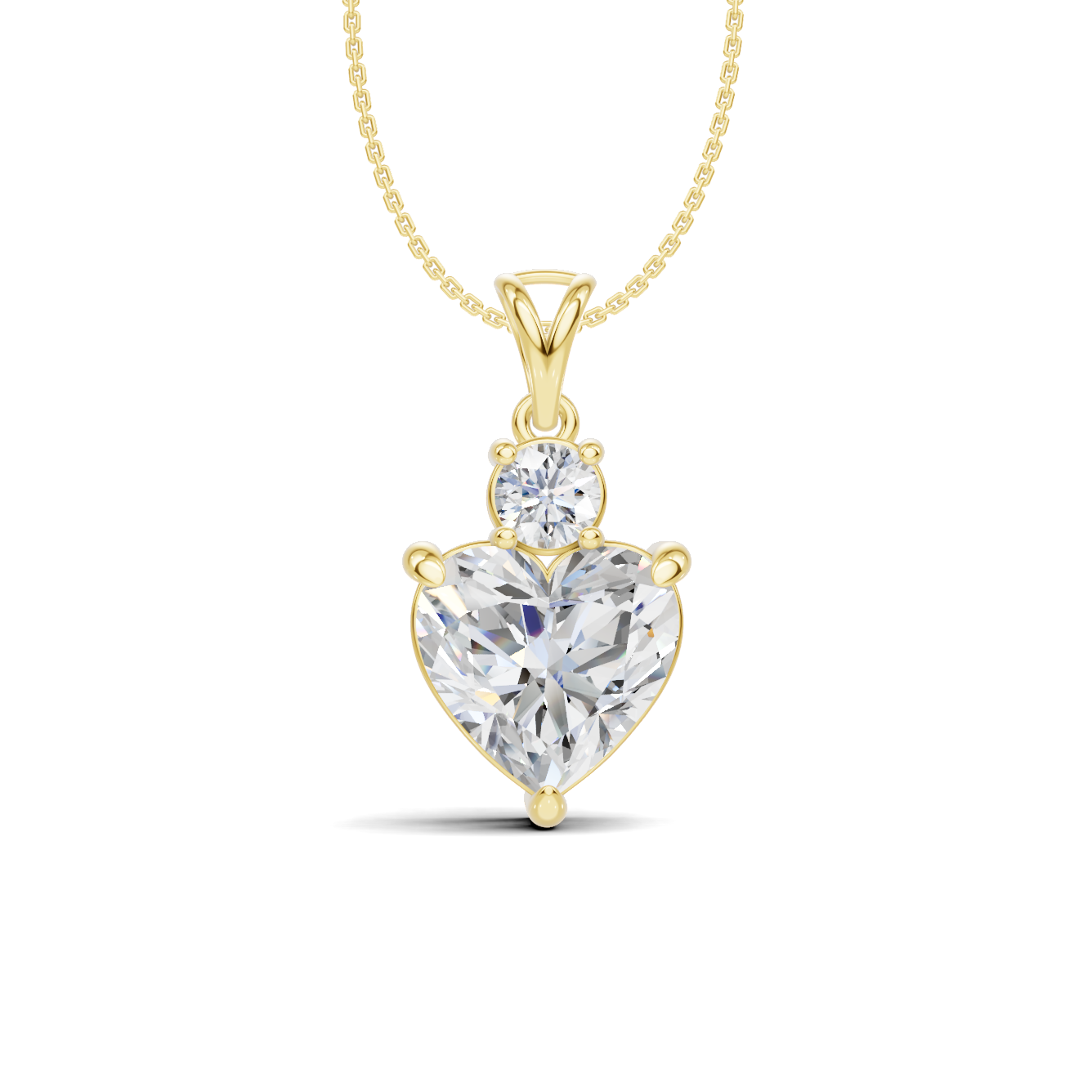 Heart Diamond Pendant Charm