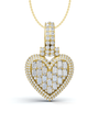 Heart Diamond Statement Pendant