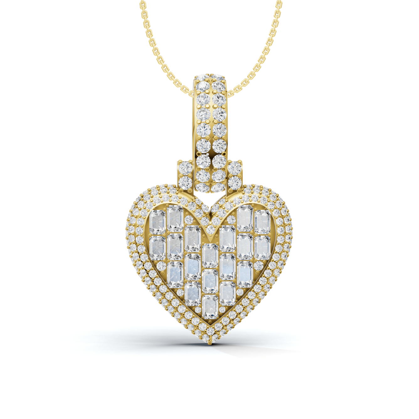 Heart Diamond Statement Pendant