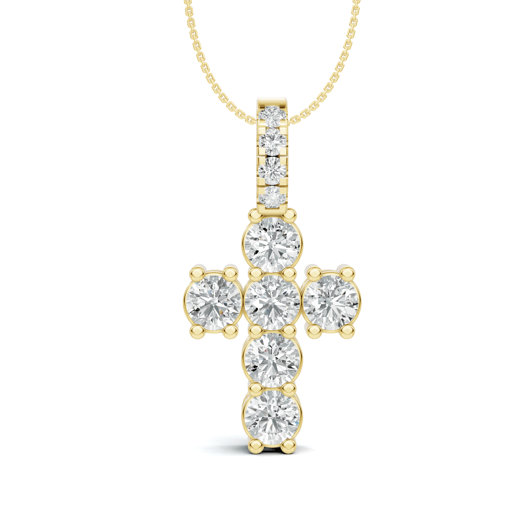 Diamond Cross Pendant Charm