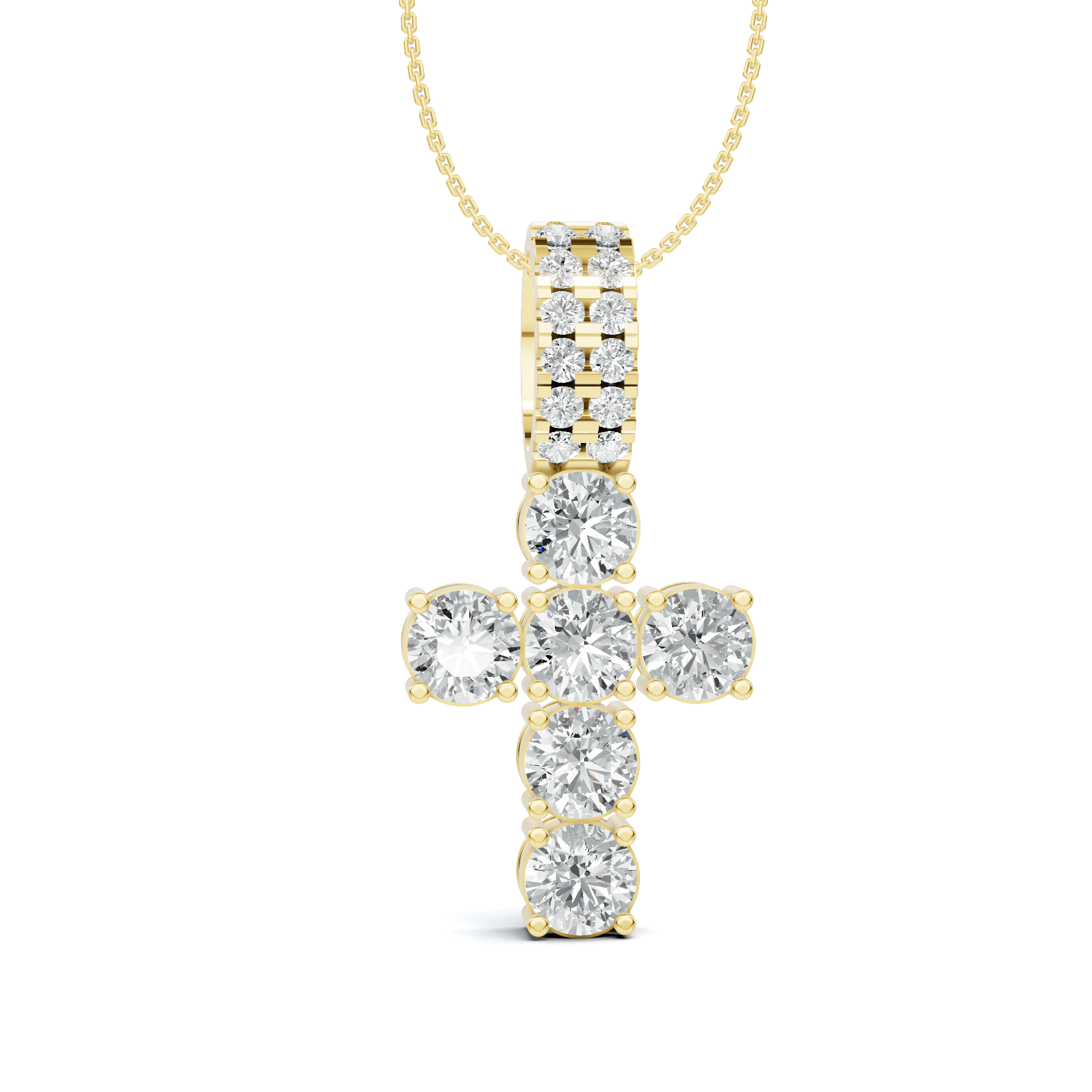 Cross Diamond Pendant Charm