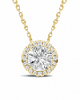 Round Halo Pendant