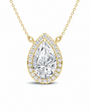 Pear Halo Pendant