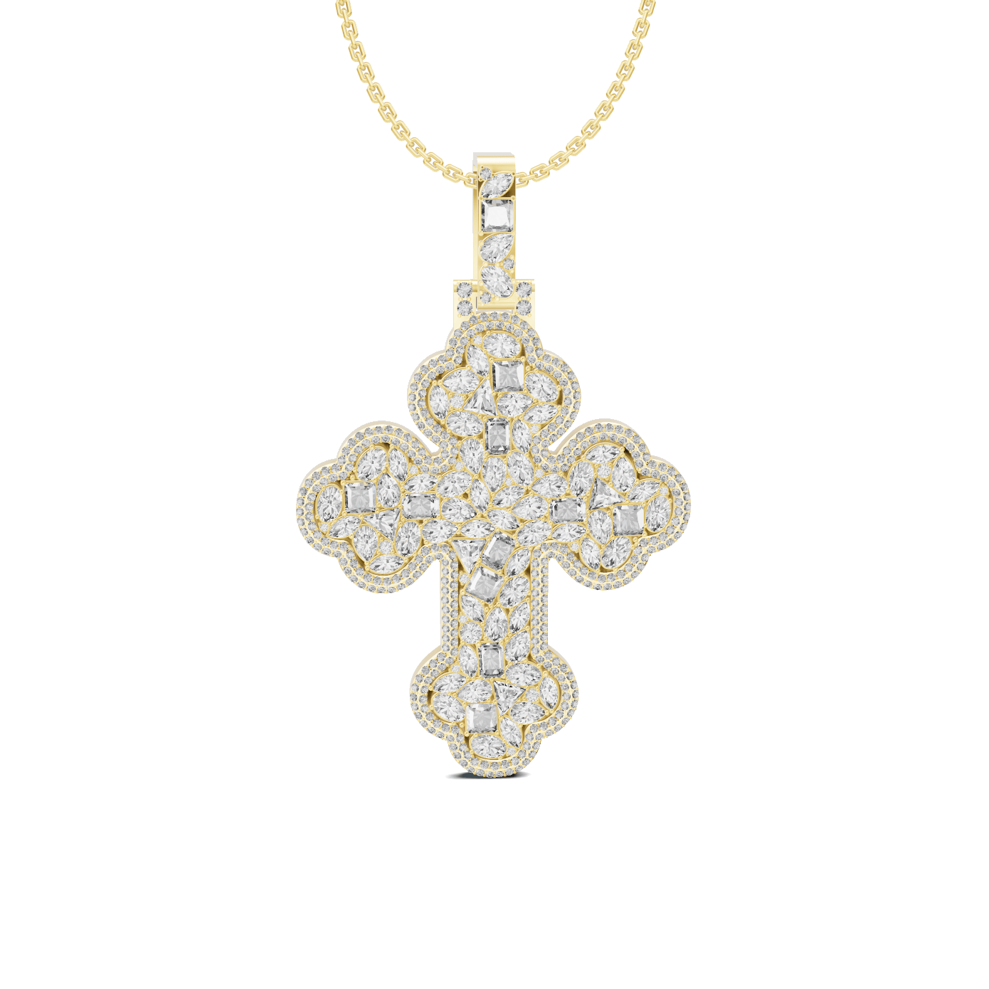 Royal Diamond Cross Pendant