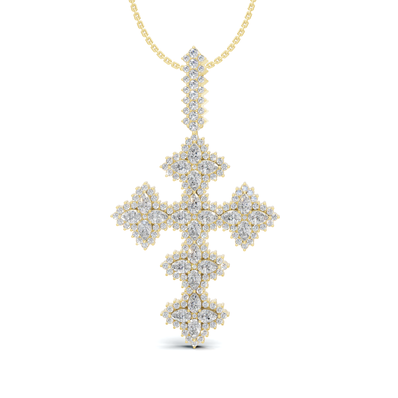 Diamond Cross Statement Pendant